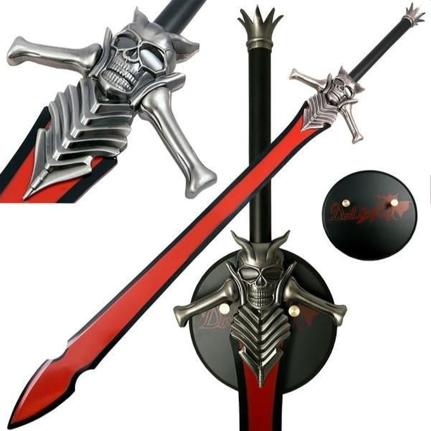 Devil May Cry Dante Rebellion Metal Sword with Plaque