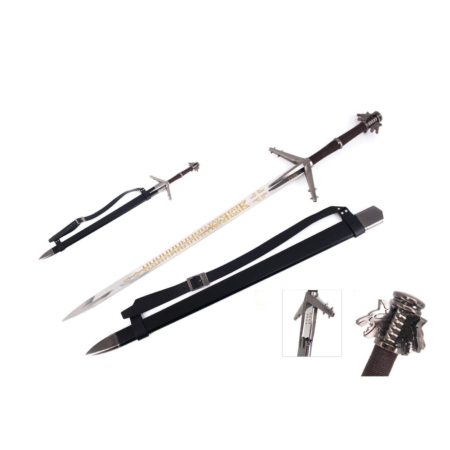 The Witcher Aerondight Metal Sword with Sheath