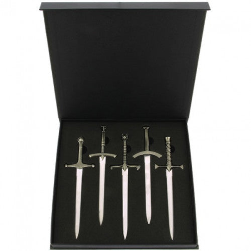 Game of Thrones 5 Piece Silver Letter Opener Set
