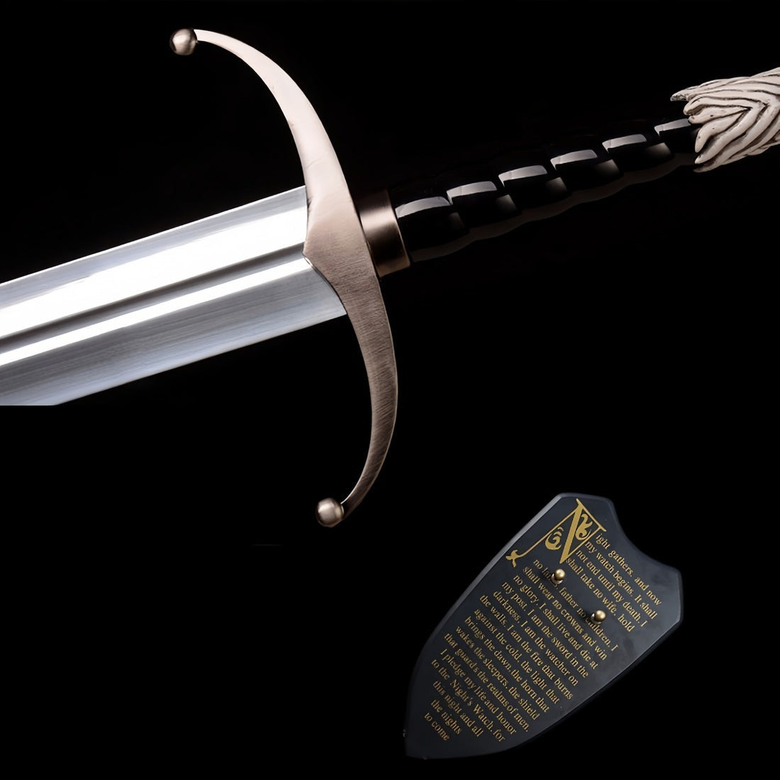 Game of Thrones Jon Snow Direwolf Sword with Plaque & Sheath Exclusive Edition