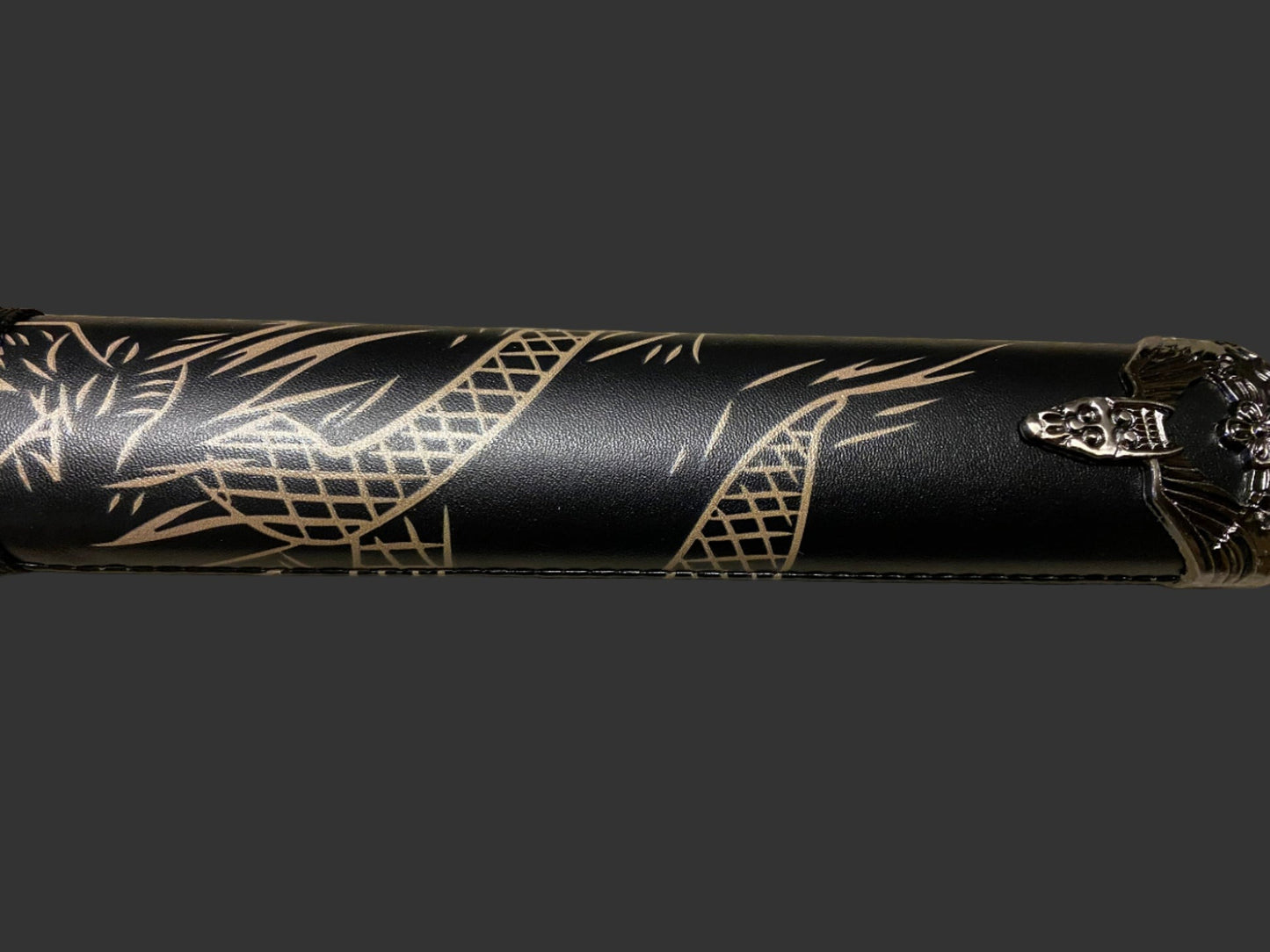 Dragon Black 440 Steel Samurai Sword Katana Set of 3