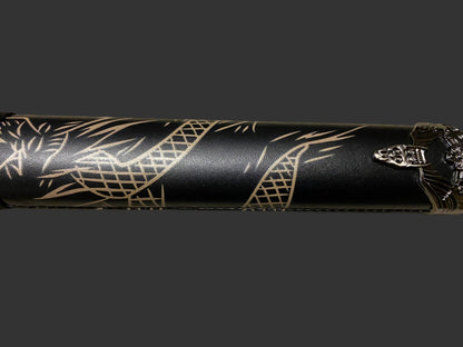 Dragon Black 440 Steel Samurai Sword Katana Set of 3