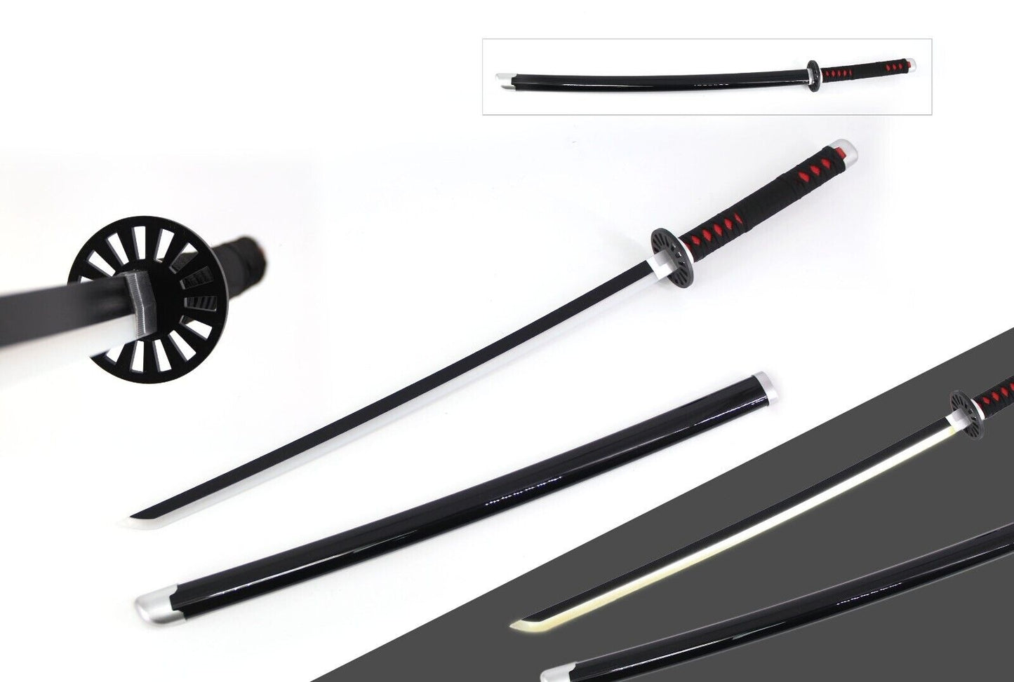 Demon Slayer Tanjiro Kamado Metal Katana LED Sword