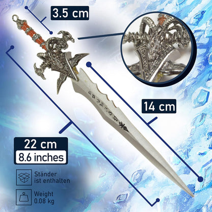 World of Warcraft Frostmourne Runeblade Style Letter Opener With LED Base