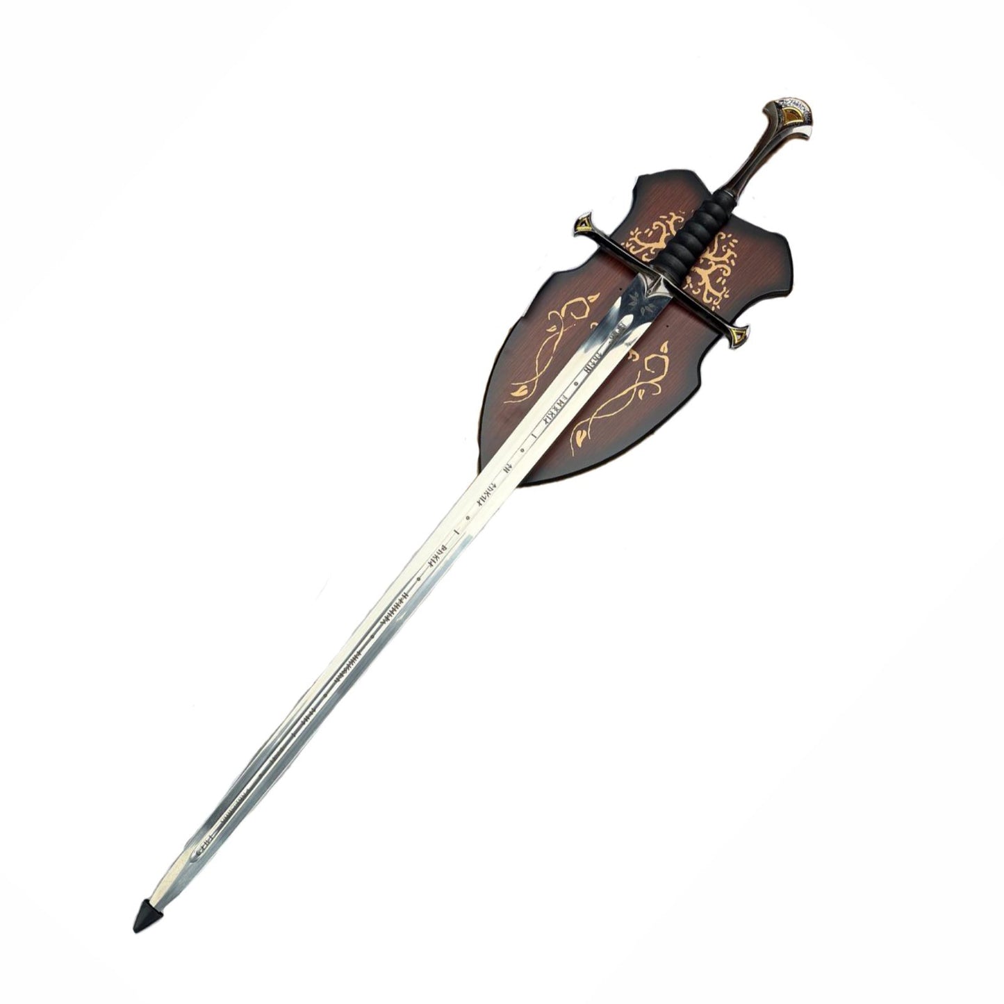Lord of the Rings Sword of King Elessar Aragorn Anduril Metal Sword With Wall Plaque 118cm