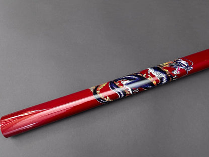 Red Blue Purple Dragon Samurai Metal Katana Sword