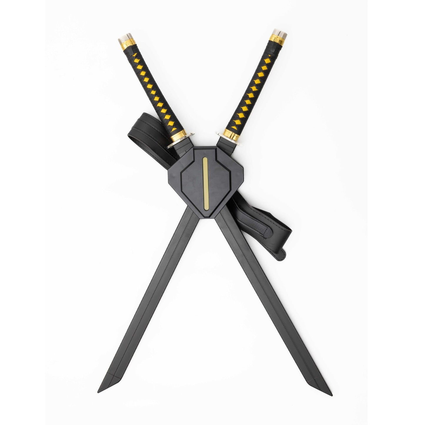 Deadpool VS Wolverine Twin Metal Katana Swords with Back Sheath Holder