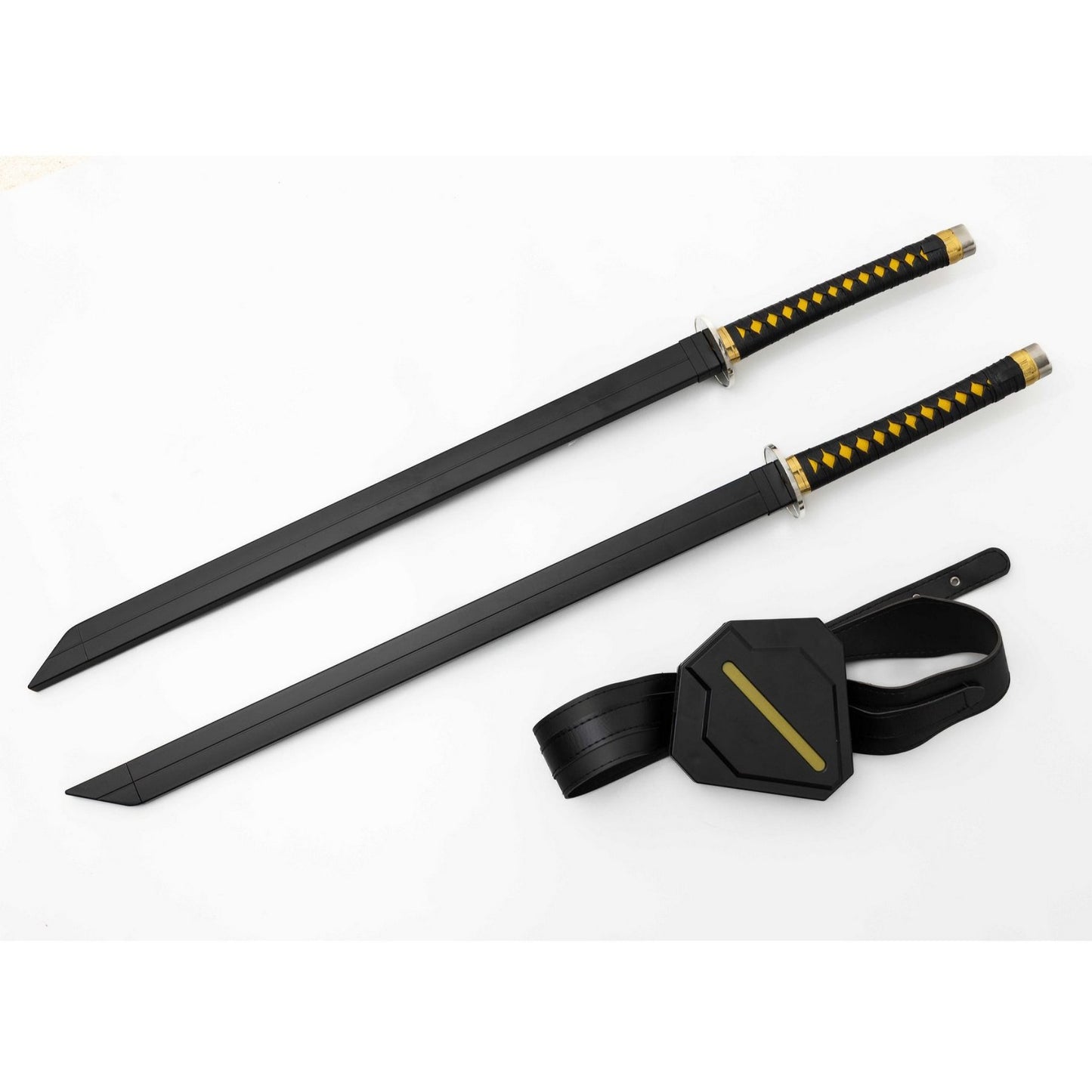 Deadpool VS Wolverine Twin Metal Katana Swords with Back Sheath Holder