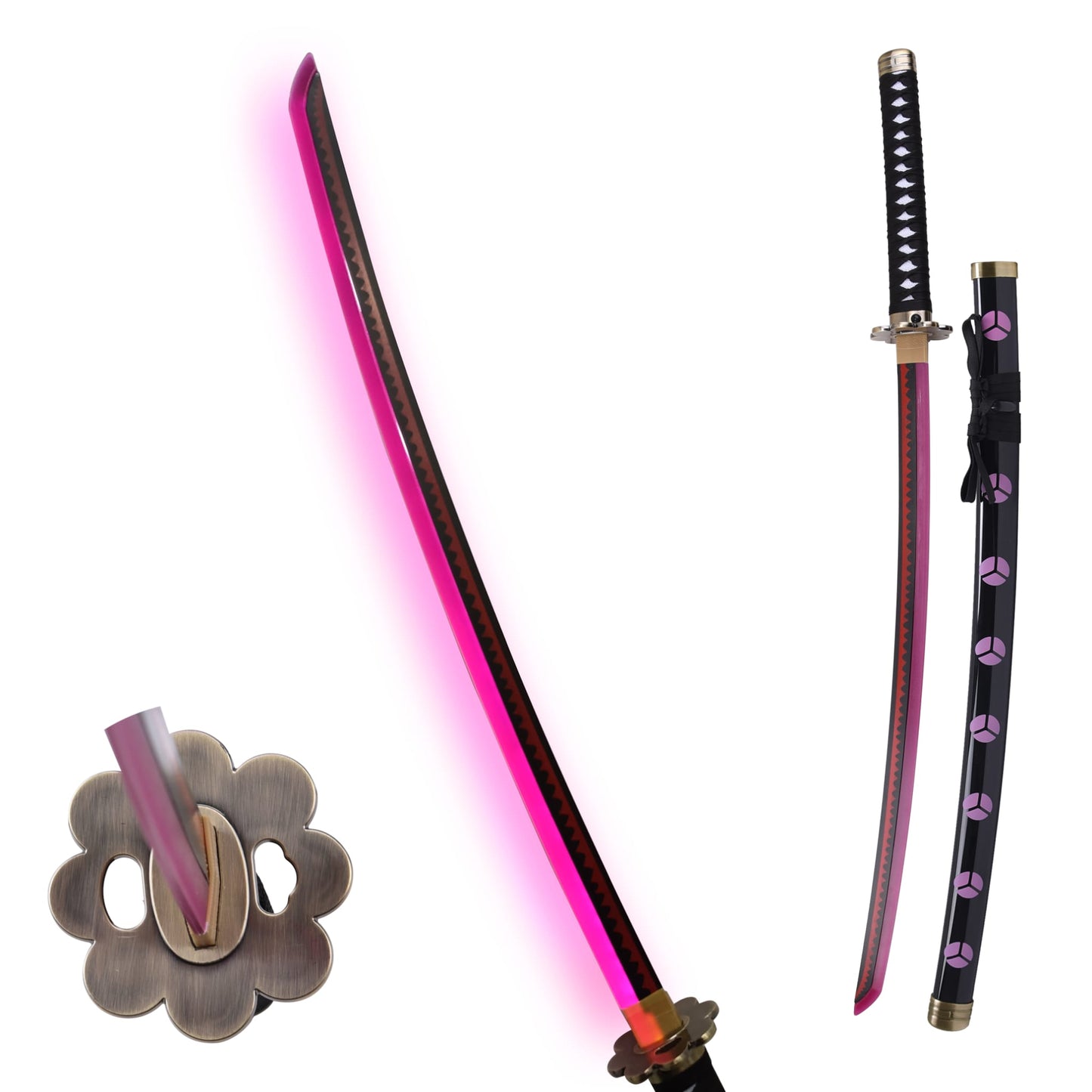 One Piece Roronoa Zoro Shusui Metal Katana LED Sword
