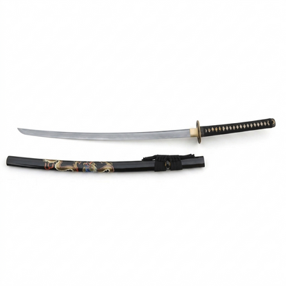 Kōyō Handforged Katana in 1095 Clay Tempered Tsuba Metal Sword