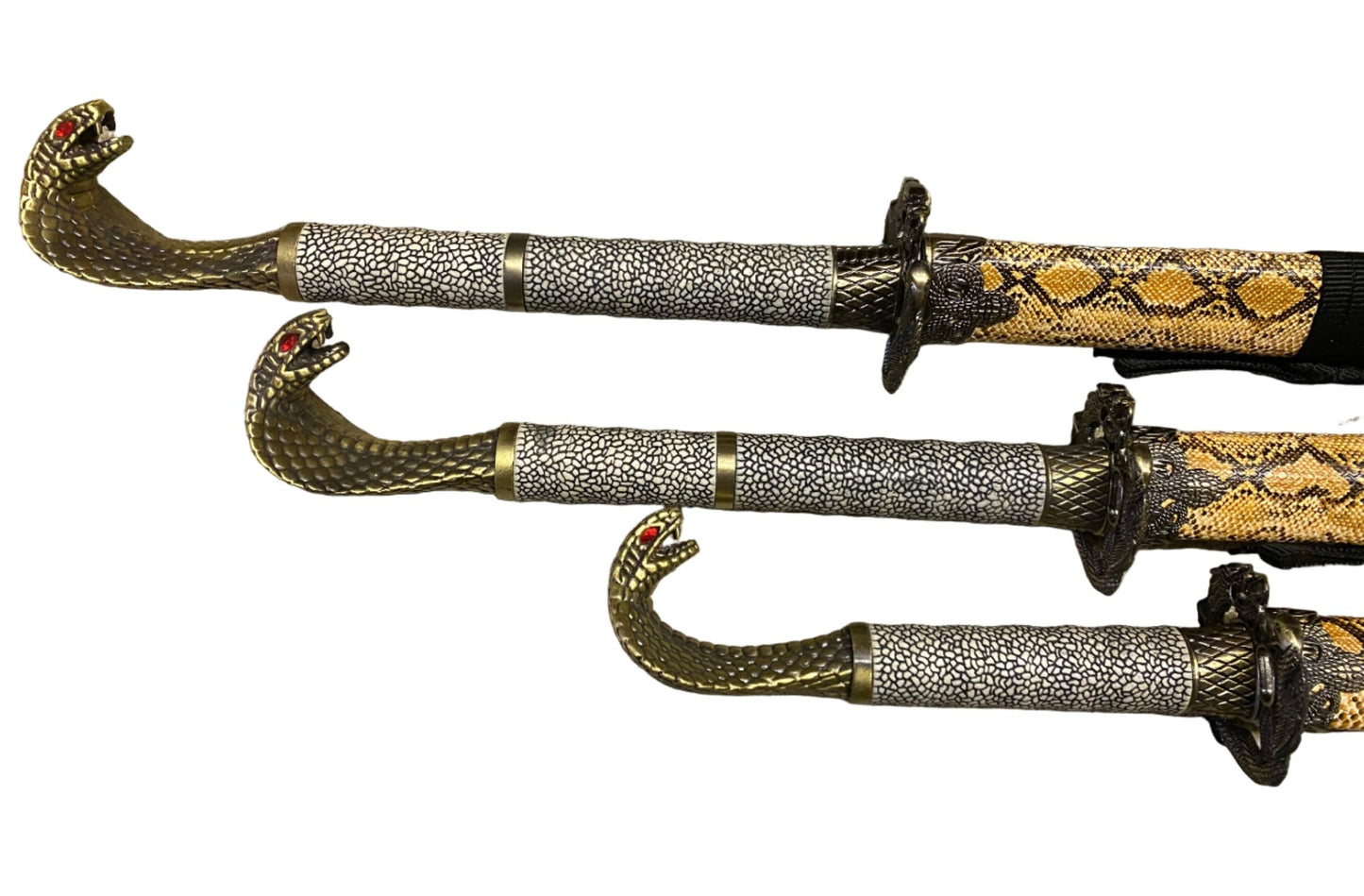 King Cobra Samurai Sword Katana Set of 3
