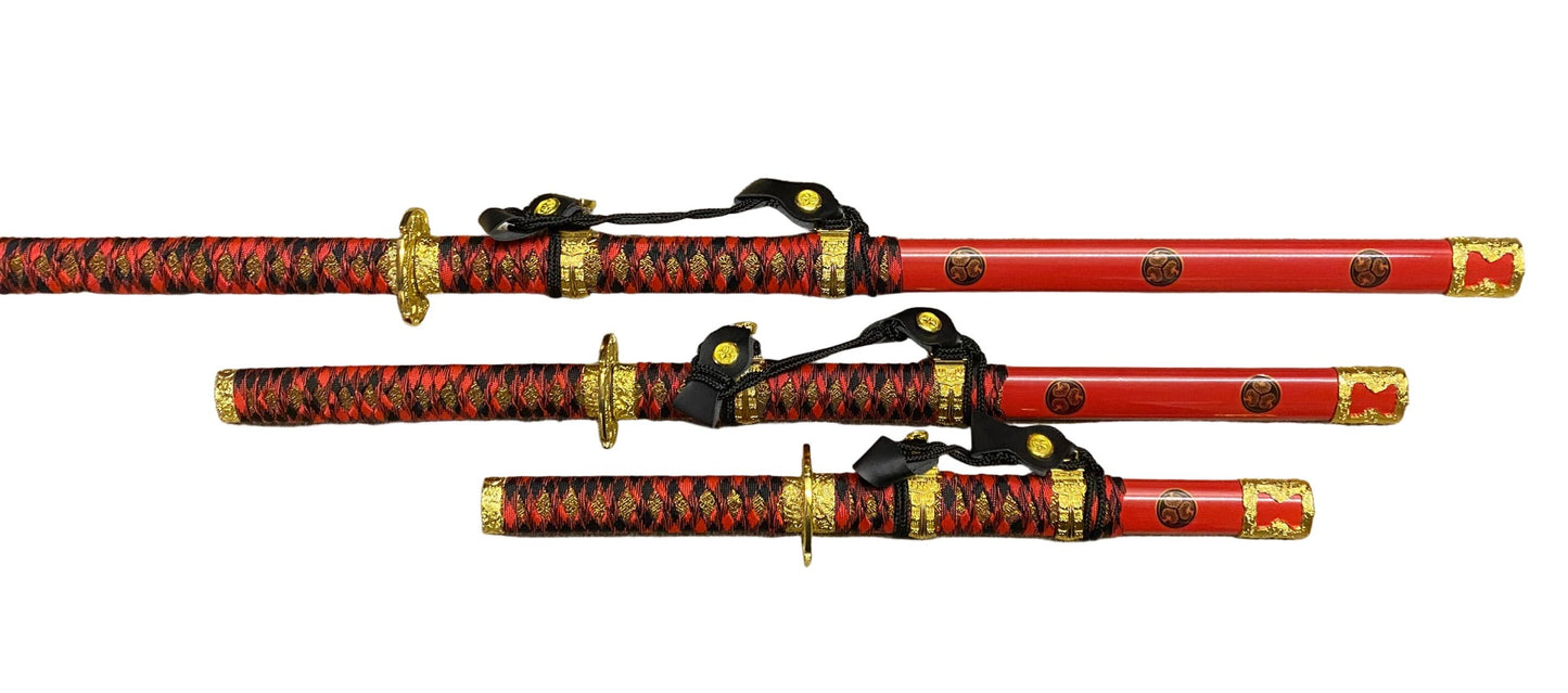 Taichi Akaji Samurai Sword Katana Set of 3