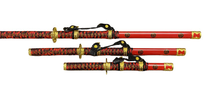 Taichi Akaji Samurai Sword Katana Set of 3