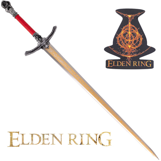 Elden Ring Rellana's Blazing Blade Metal Sword With Plaque