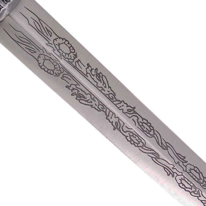 Elden Ring Lunar Blade of Rellana Metal Sword With Plaque