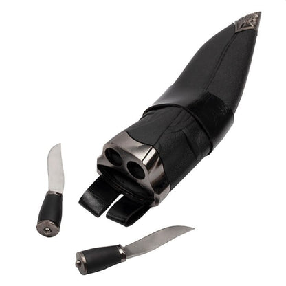 Kukri Large Dagger Metal Machete 3 Piece