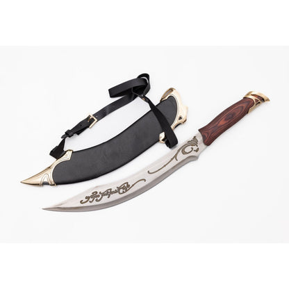 Lord of the Rings Aragorn Elven Angrist Metal Sword of the Ranger With Plaque
