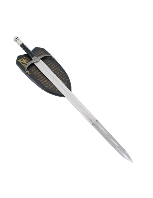 Game of Thrones Jon Snow Direwolf Metal Sword with Plaque