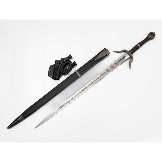 Witcher IV Ciri's Metal Sword with Back Scabbard & Sheath