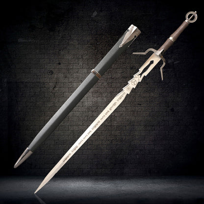 Witcher IV Ciri's Metal Sword with Back Scabbard & Sheath