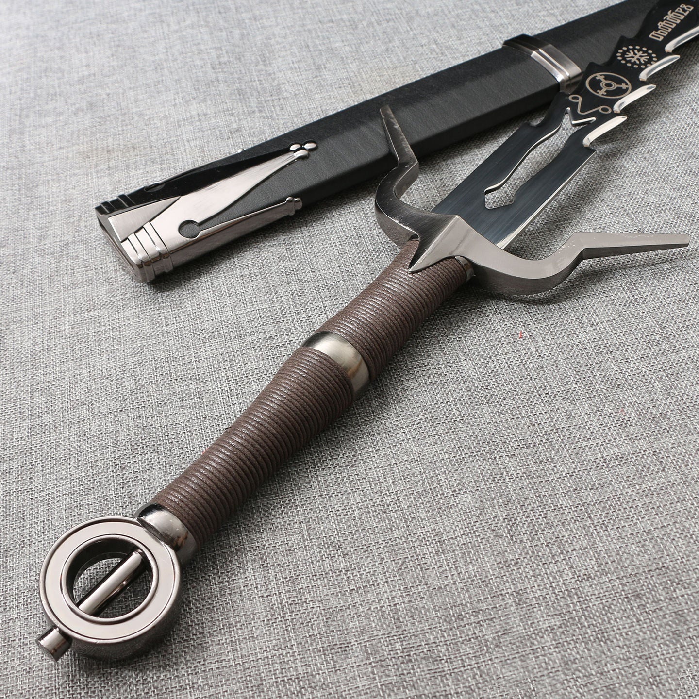 Witcher IV Ciri's Metal Sword with Back Scabbard & Sheath
