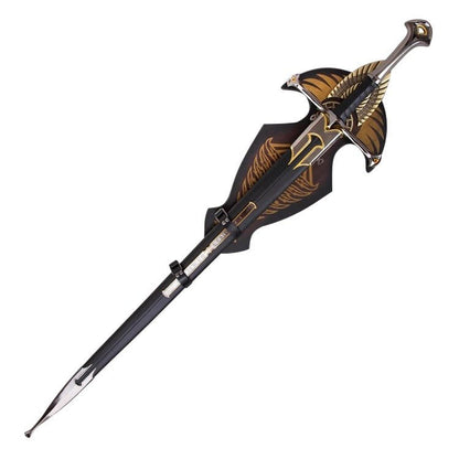 Lord of the Rings Sword of King Elessar Aragorn Anduril Metal Sword With Wall Plaque Exclusive Editon V2