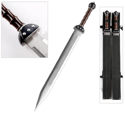 Gladiator Maximus Metal Twin Pair Swords Spatha/Gladius