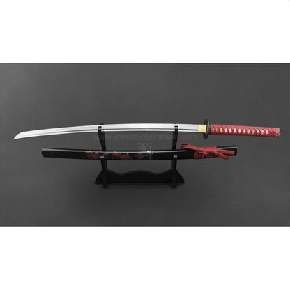 Deluxe Suteta Ken Clay Tempered Hand Forged Metal Katana Sword