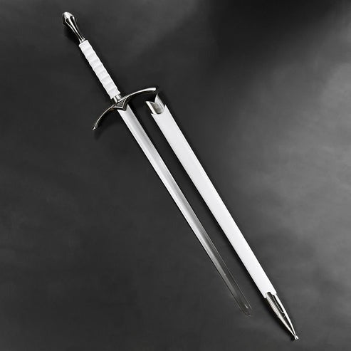 Lord of the Rings Gandalf's Glamdring Wizard White Metal Sword